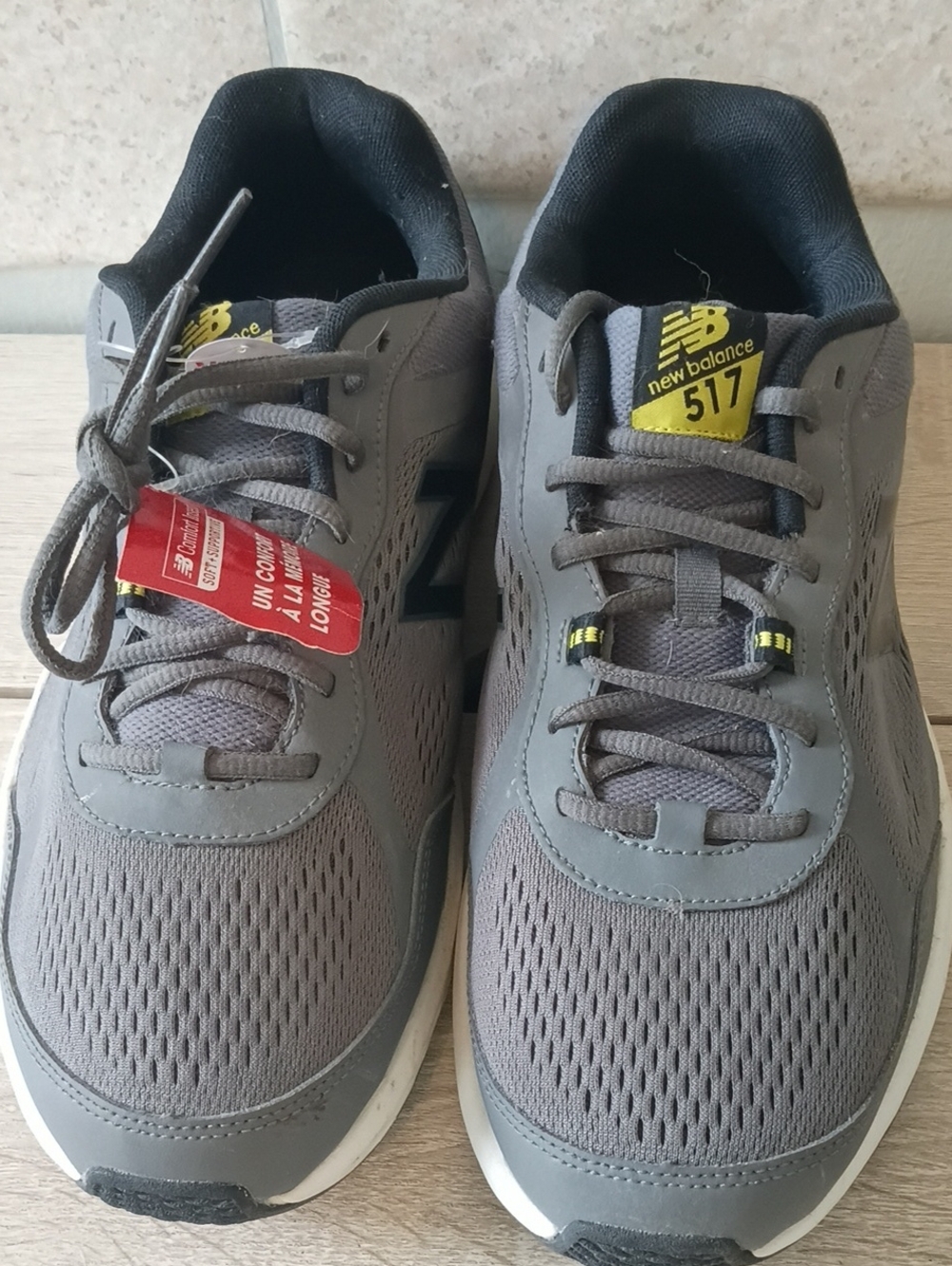 New Balance Men's Grey and Black 517 Athletic Sneakers